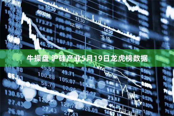 牛操盘 沪硅产业5月19日龙虎榜数据